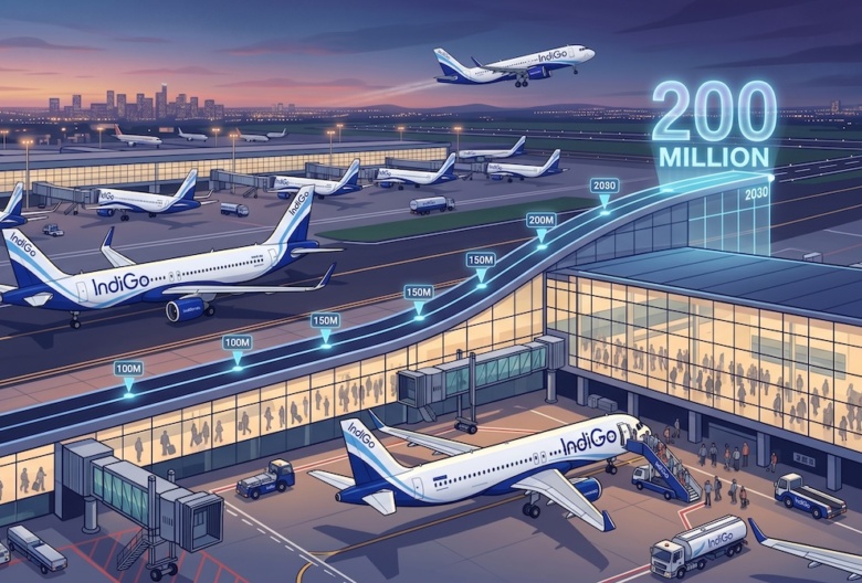IndiGo Is Aiming for 200 Million Passengers