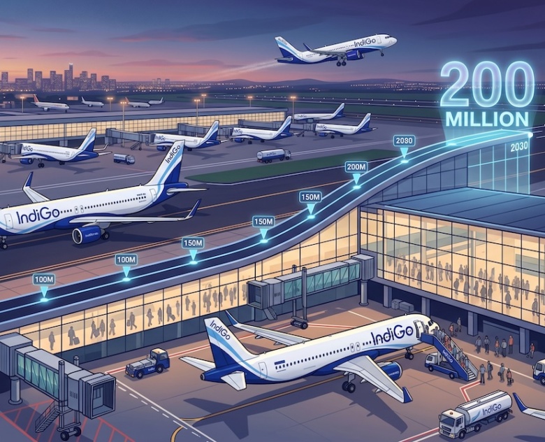 IndiGo Is Aiming for 200 Million Passengers
