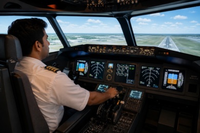 Simulator Training for Airline Pilot Preparation